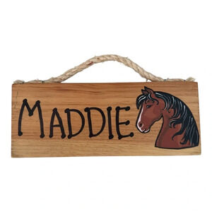 🔹5/$25🔹 Horse Farm Wooden Wall Sign with the name Maddie